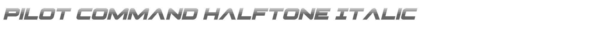 Pilot Command pilotcommandhalfital.ttf font preview