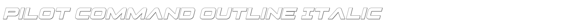 Pilot Command pilotcommandoutital.ttf font preview