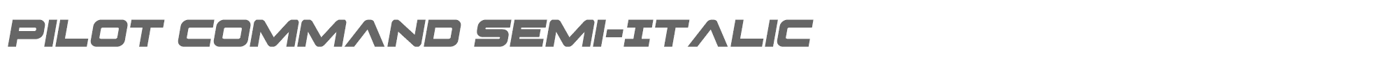Pilot Command pilotcommandsemital.ttf font preview