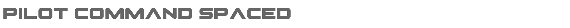 Pilot Command pilotcommandspaced.ttf font preview