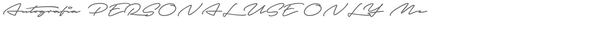 Autografia Autografia_PERSONAL_USE_ONLY_Medium.otf font preview