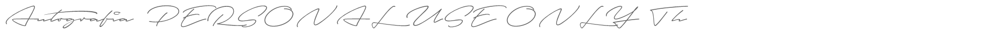 Autografia Autografia_PERSONAL_USE_ONLY_Thin.otf font preview