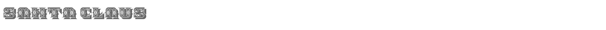 Santa Claus SantaClaus.ttf font preview