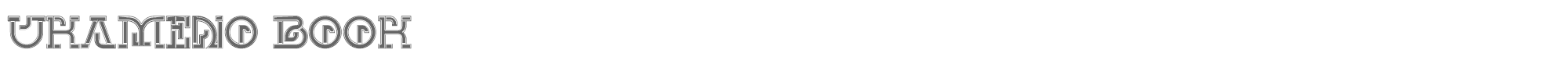 Ukameno UKAMENO-Book.ttf font preview