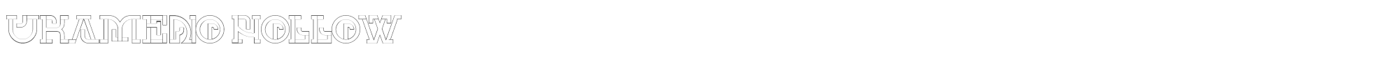 Ukameno UKAMENO-Hollow.ttf font preview