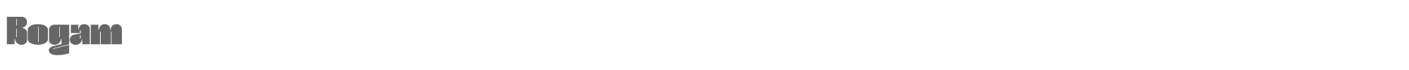 Sample characters Bogam Font