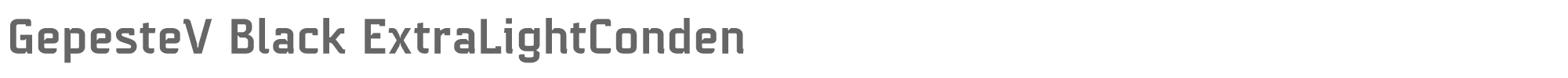 Sample characters GepesteV Font