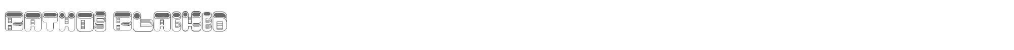 Bathos BathosBlacked.ttf font preview