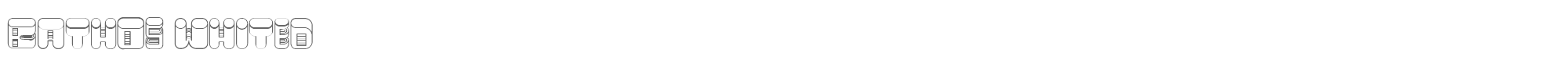 Bathos BathosWhited.ttf font preview