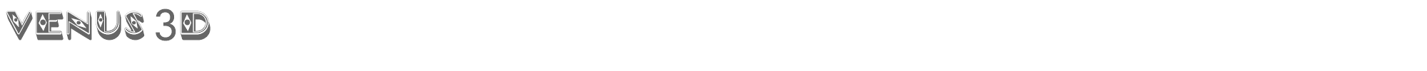Venus Venus3D.ttf font preview