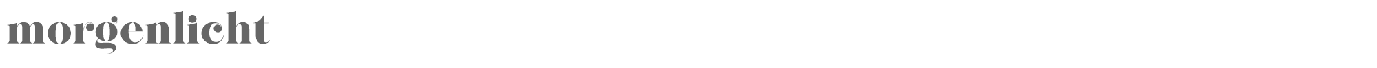 Sample characters Morgen Licht Font