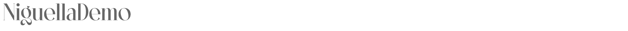 Sample characters Niguella Font