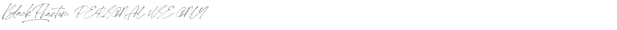 Black Phantom BlackPhantomItalicPERSONALUSEONLY.otf font preview