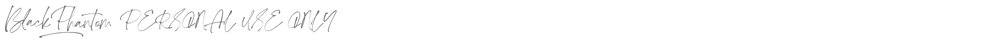Black Phantom BlackPhantomPERSONALUSEONLY.otf font preview