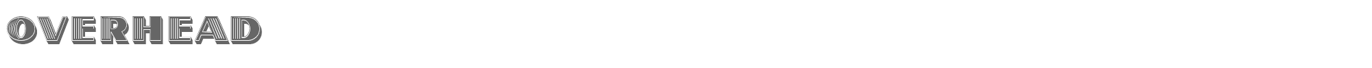 Overhead Overhead.ttf font preview
