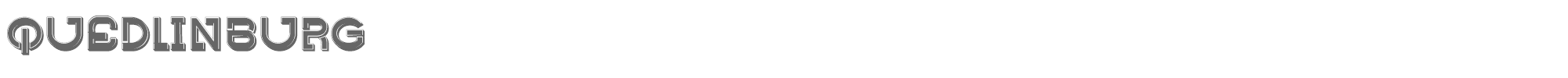 Sample characters Quedlinburg Font