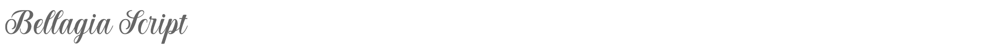 Bellagia Script Belagia.ttf font preview