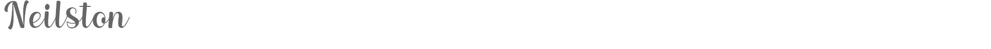 Sample characters Neilston Font