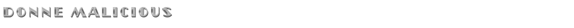 Donne DonneMalicious.ttf font preview