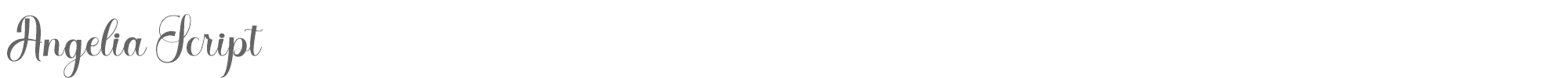 Angelia Script Angelia.ttf font preview
