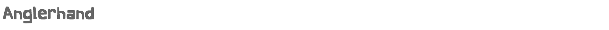 Anglerhand Anglerhand.otf font preview