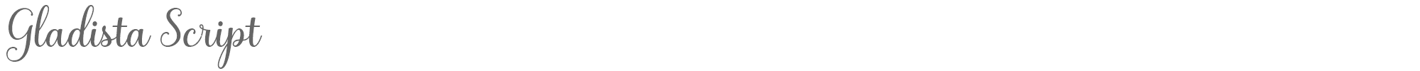 Gladista Script Gladista.ttf font preview