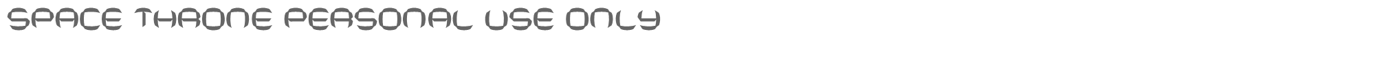 Space Throne SpaceThronePERSONALUSEONLY-Medium.otf font preview