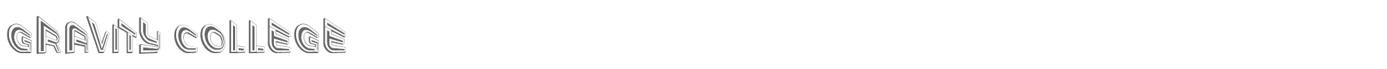 Gravity GravityCollege.ttf font preview