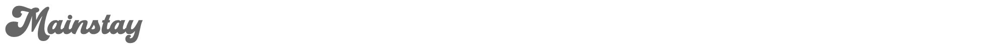 Sample characters Mainstay Font