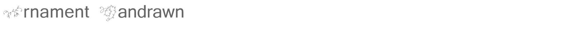 Ornament Handrawn OrnamentHandrawn.ttf font preview