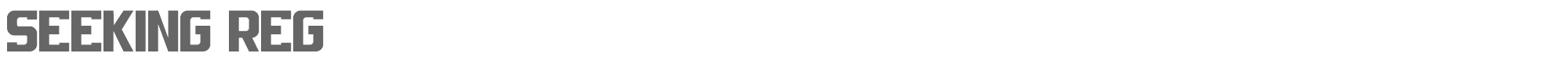 Sample characters Seeking Font