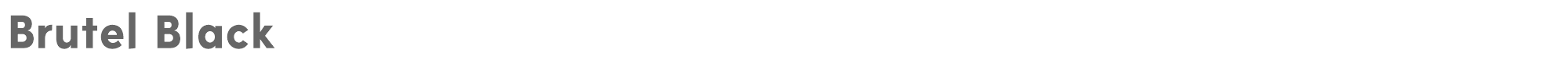 Sample characters Brutel Font