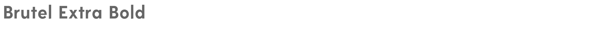 Brutel Brutel-ExtraBold.otf font preview