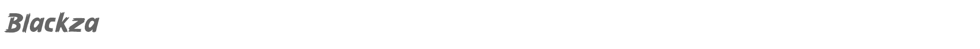 Blackza Blackza.otf font preview