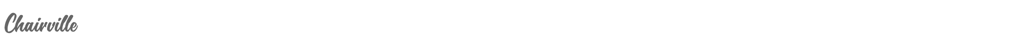 Sample characters Chairville Font
