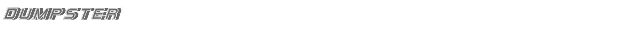 Dumpster Dumpster-Italic.ttf font preview