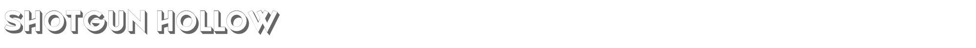 Shotgun Shotgun-Hollow.ttf font preview