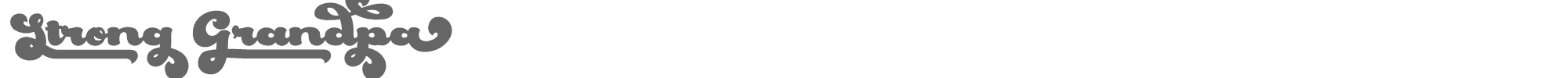 Sample characters Strong Grandpa Font