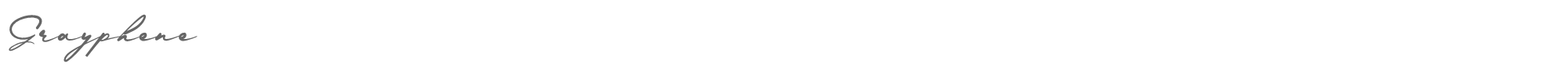 Sample characters Grayphene Font