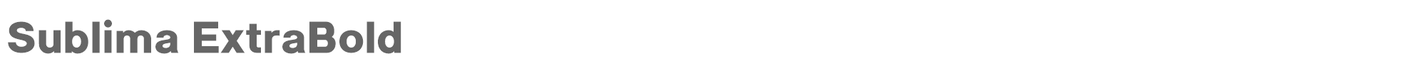 Sample characters Sublima Font