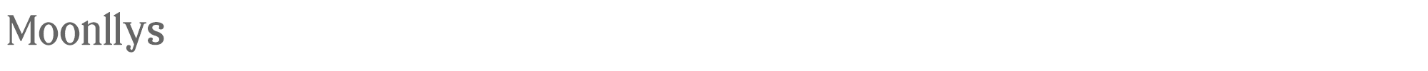 Sample characters Moonllys Font