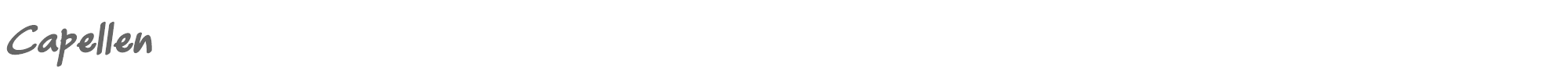 Sample characters Capellen Font