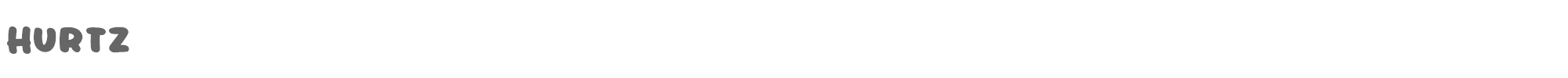 Sample characters Hurtz Font
