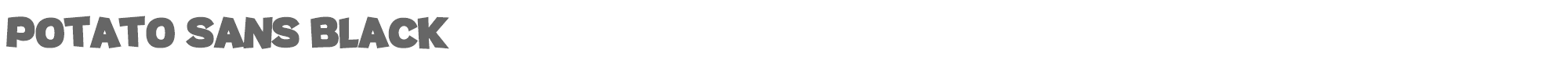 Sample characters Potato Sans Font