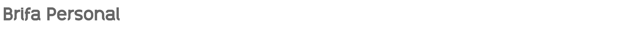 Brifa Brifa-Personal.otf font preview