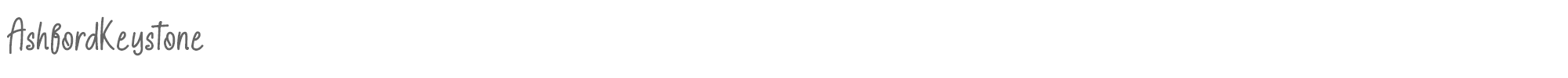 Sample characters Ashford Keystone Font