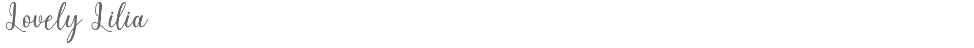 Birthday Display LovelyLiliaRegular.ttf font preview
