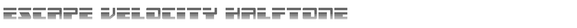 Escape Velocity escapevelocityhalf.ttf font preview