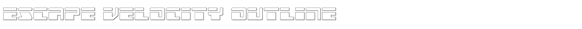 Escape Velocity escapevelocityout.ttf font preview