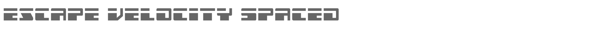 Escape Velocity escapevelocityspaced.ttf font preview